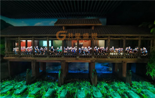 博物馆OLED透明拼接屏案例-宜宾市屏山县马湖公园博物馆
